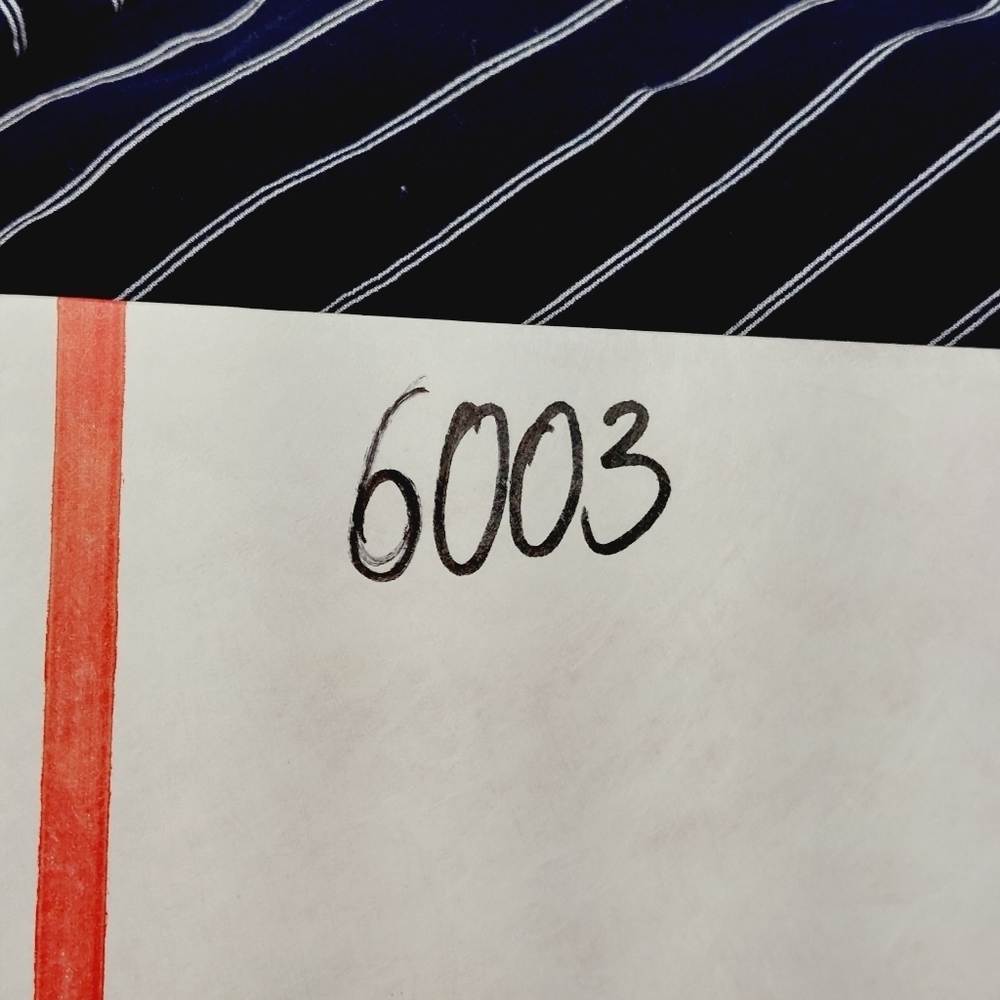Lulu's Carnegie Navy Blue Striped Wrap Ruffle Summer Dress P6003 - Picture 7 of 7